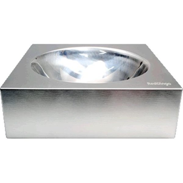 Red Dingo Red Dingo DB-SS-SI-LG Dog Bowl Stainless Steel; Large DB-SS-SI-LG
